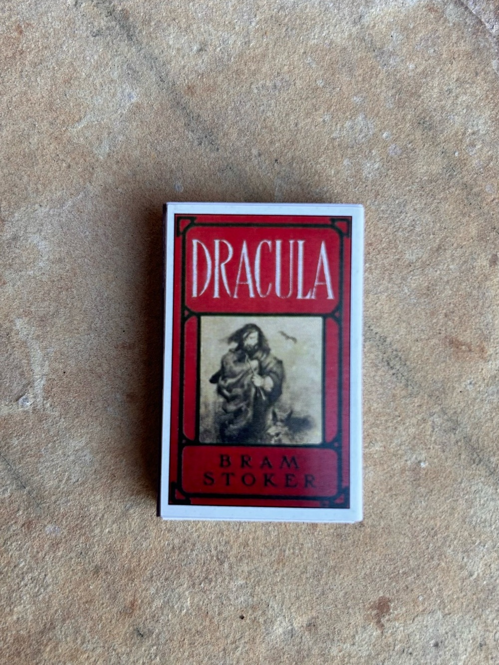 Dracula Bram Stoker Novel Matchbox - Red and White Brand New - Picture 5 of 6